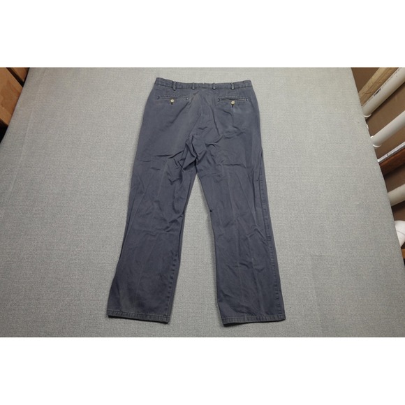 Peter Millar Chino Pants Mens 36x30 Blue Pima Cotton Straight Golf Preppy - Picture 3 of 10
